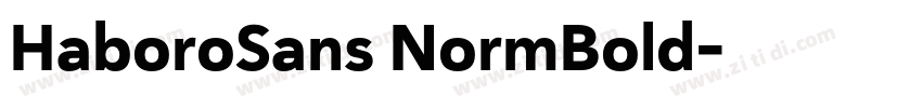 HaboroSans NormBold字体转换